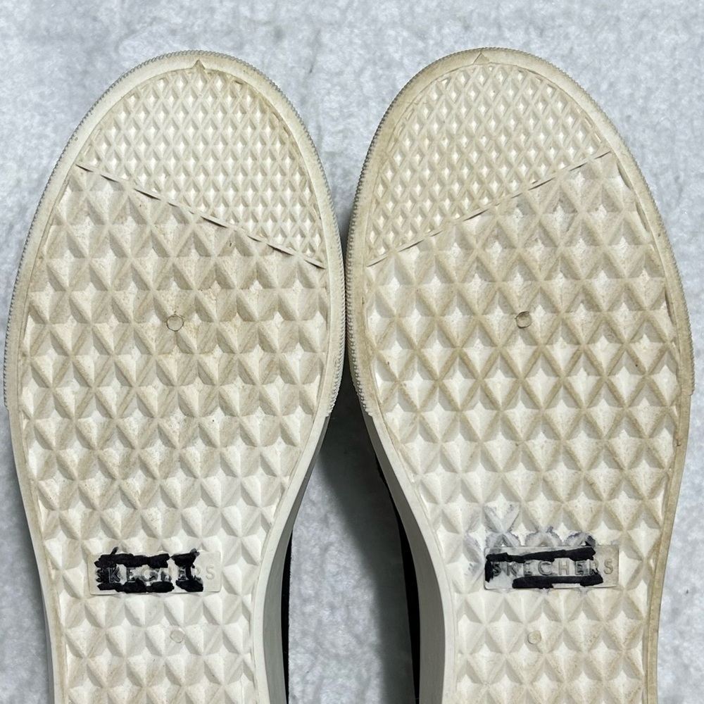 Skechers Womens Black Poppy 2.0 Canvas Casual Slip On Sneakers Shoes SZ 9.5 - Picture 9 of 11